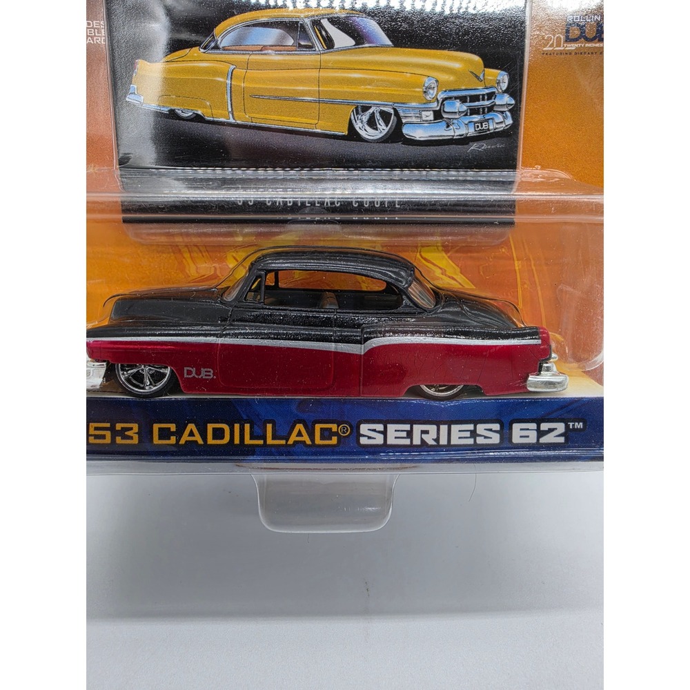 Jada Toys Dub City OldSkool 1953 Cadillac Series 1 Black Red 1:64 Diecast 12002